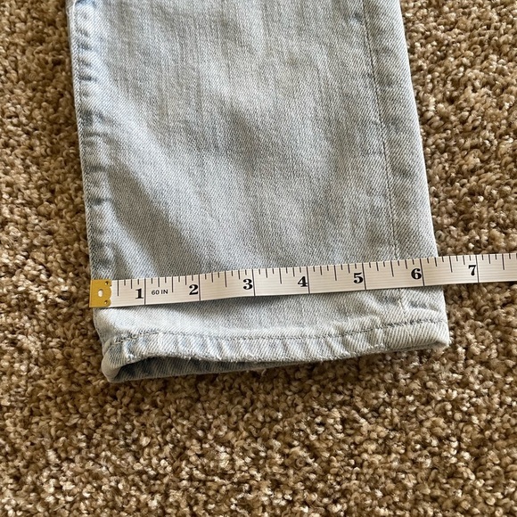 AG Adriano Goldschmied Ex Boyfriend Sloughy Slim Jeans Womens 25 R Ripped Skate - Picture 16 of 16